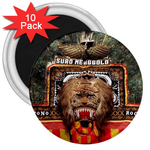 Barongan Reok 3  Magnet (10 pack) from ArtsNow.com Front