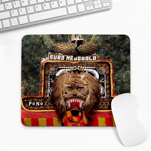 Barongan Reok Large Mousepad from ArtsNow.com Front