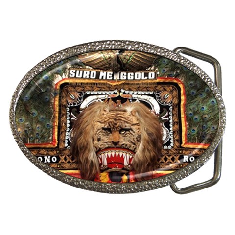 Barongan Reok Belt Buckle from ArtsNow.com Front
