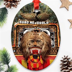 Barongan Reok Oval Ornament (Two Sides) from ArtsNow.com Front