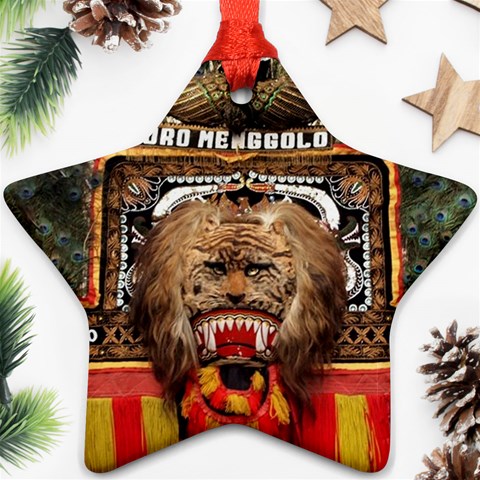 Barongan Reok Star Ornament (Two Sides) from ArtsNow.com Front