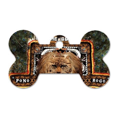 Barongan Reok Dog Tag Bone (Two Sides) from ArtsNow.com Back