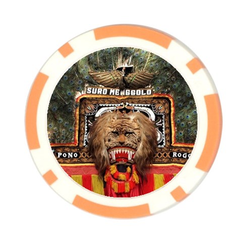 Barongan Reok Poker Chip Card Guard from ArtsNow.com Front