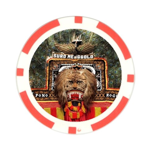 Barongan Reok Poker Chip Card Guard from ArtsNow.com Back
