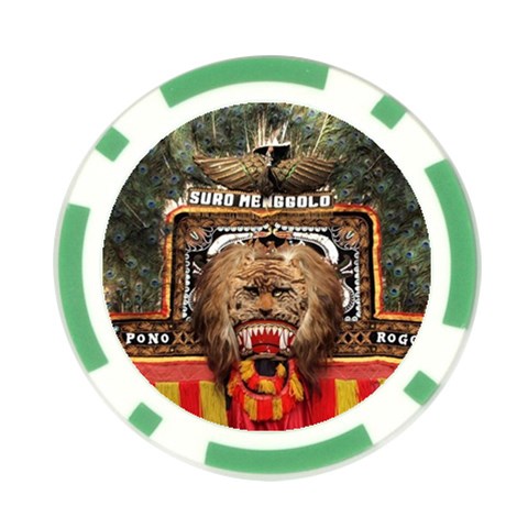 Barongan Reok Poker Chip Card Guard from ArtsNow.com Back