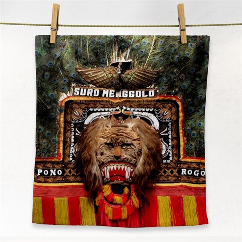 Barongan Reok Face Towel from ArtsNow.com Front
