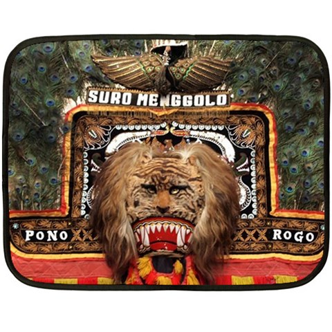 Barongan Reok Double Sided Fleece Blanket (Mini) from ArtsNow.com 35 x27  Blanket Back