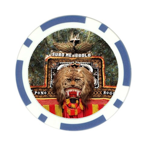 Barongan Reok Poker Chip Card Guard (10 pack) from ArtsNow.com Front