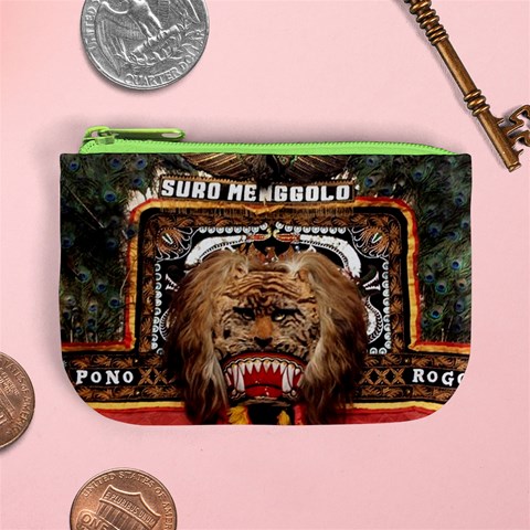Barongan Reok Mini Coin Purse from ArtsNow.com Front