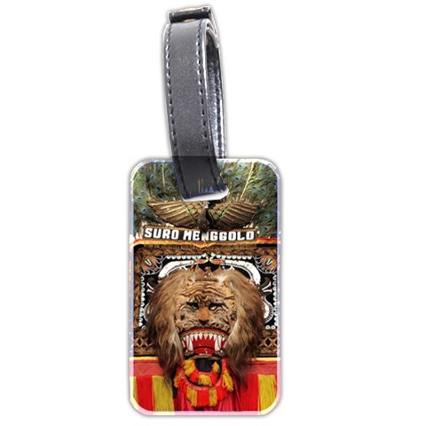 Barongan Reok Luggage Tag (two sides) from ArtsNow.com Front