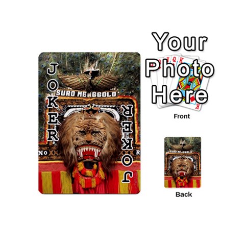 Barongan Reok Playing Cards 54 (Mini) from ArtsNow.com Front - Joker1