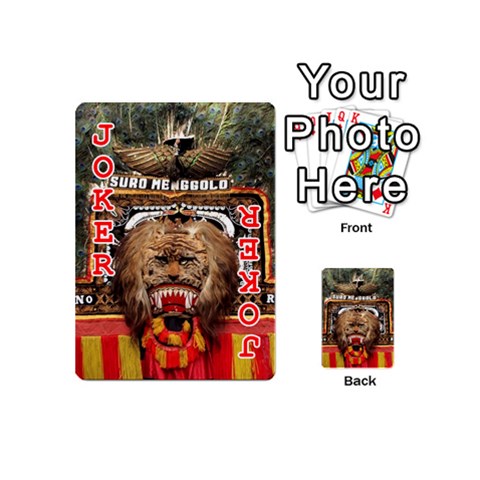 Barongan Reok Playing Cards 54 (Mini) from ArtsNow.com Front - Joker2