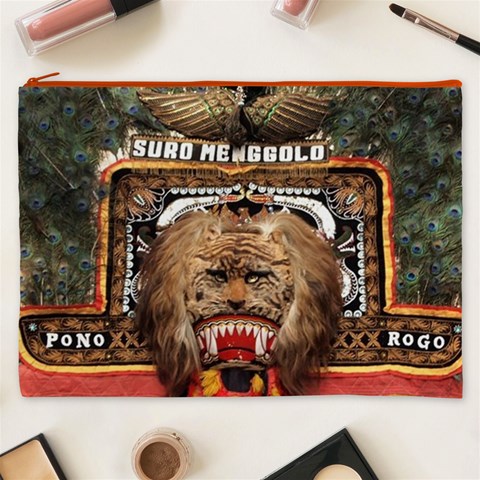 Barongan Reok Cosmetic Bag (XXXL) from ArtsNow.com Front
