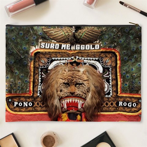 Barongan Reok Cosmetic Bag (XXXL) from ArtsNow.com Back