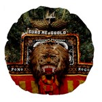 Barongan Reok Large 18  Premium Flano Round Cushion 