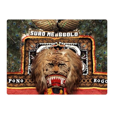 Barongan Reok Double Sided Flano Blanket (Mini) from ArtsNow.com 35 x27  Blanket Front