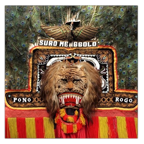 Barongan Reok Large Satin Scarf (Square) from ArtsNow.com Front