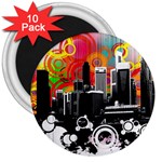 City Town 3  Magnet (10 pack)