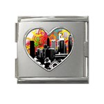 City Town Mega Link Heart Italian Charm (18mm)