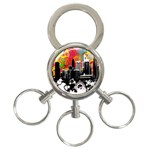 City Town 3-Ring Key Chain