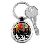 City Town Key Chain (Round)