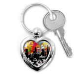 City Town Key Chain (Heart)