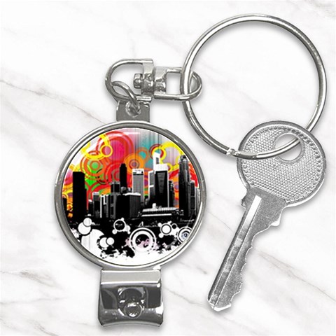 City Town Nail Clippers Key Chain from ArtsNow.com Front