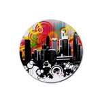 City Town Rubber Coaster (Round)