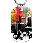 City Town Dog Tag (One Side)