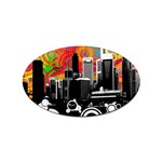 City Town Sticker Oval (10 pack)