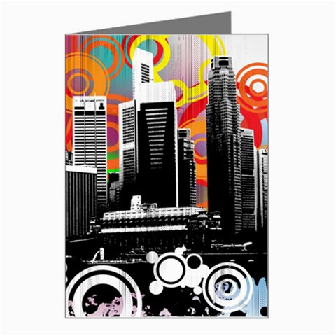 City Town Greeting Card from ArtsNow.com Left
