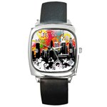 City Town Square Metal Watch
