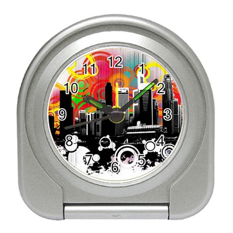 City Town Travel Alarm Clock from ArtsNow.com Front