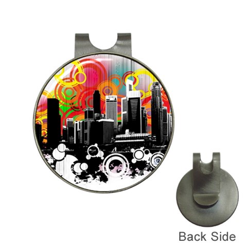 City Town Golf Ball Marker Hat Clip from ArtsNow.com Front