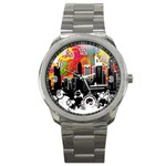 City Town Sport Metal Watch