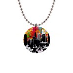 City Town 1  Button Necklace