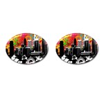City Town Cufflinks (Oval)