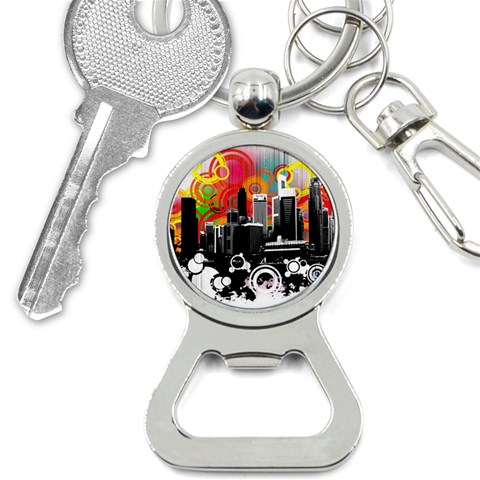 City Town Bottle Opener Key Chain from ArtsNow.com Front