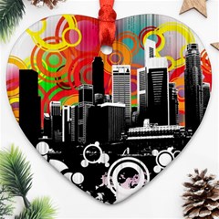 City Town Heart Ornament (Two Sides) from ArtsNow.com Back
