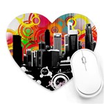 City Town Heart Mousepad