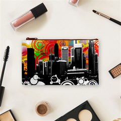 City Town Cosmetic Bag (Small) from ArtsNow.com Front