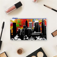 City Town Cosmetic Bag (Small) from ArtsNow.com Front