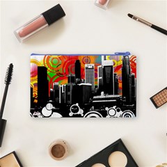 City Town Cosmetic Bag (Small) from ArtsNow.com Back