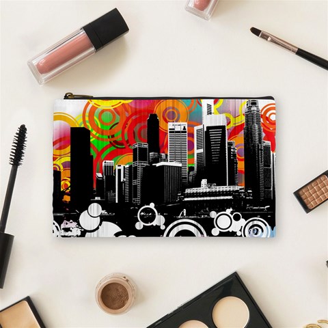 City Town Cosmetic Bag (Medium) from ArtsNow.com Front