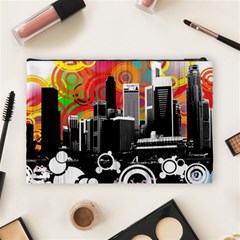 City Town Cosmetic Bag (Large) from ArtsNow.com Back