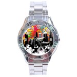 City Town Stainless Steel Analogue Watch