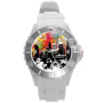 City Town Round Plastic Sport Watch (L)