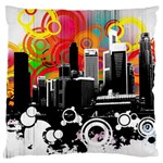 City Town Large Cushion Case (Two Sides)