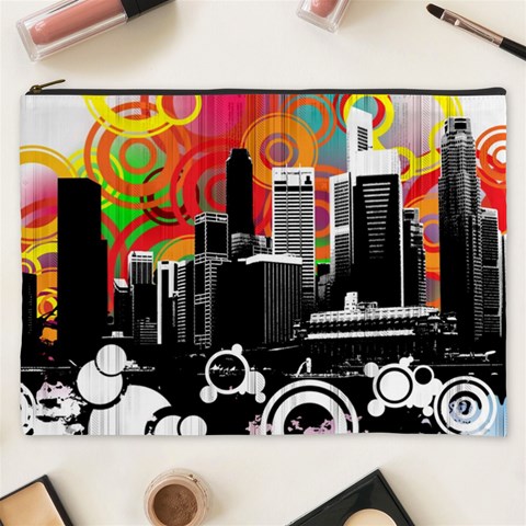 City Town Cosmetic Bag (XXXL) from ArtsNow.com Front