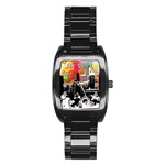 City Town Stainless Steel Barrel Watch